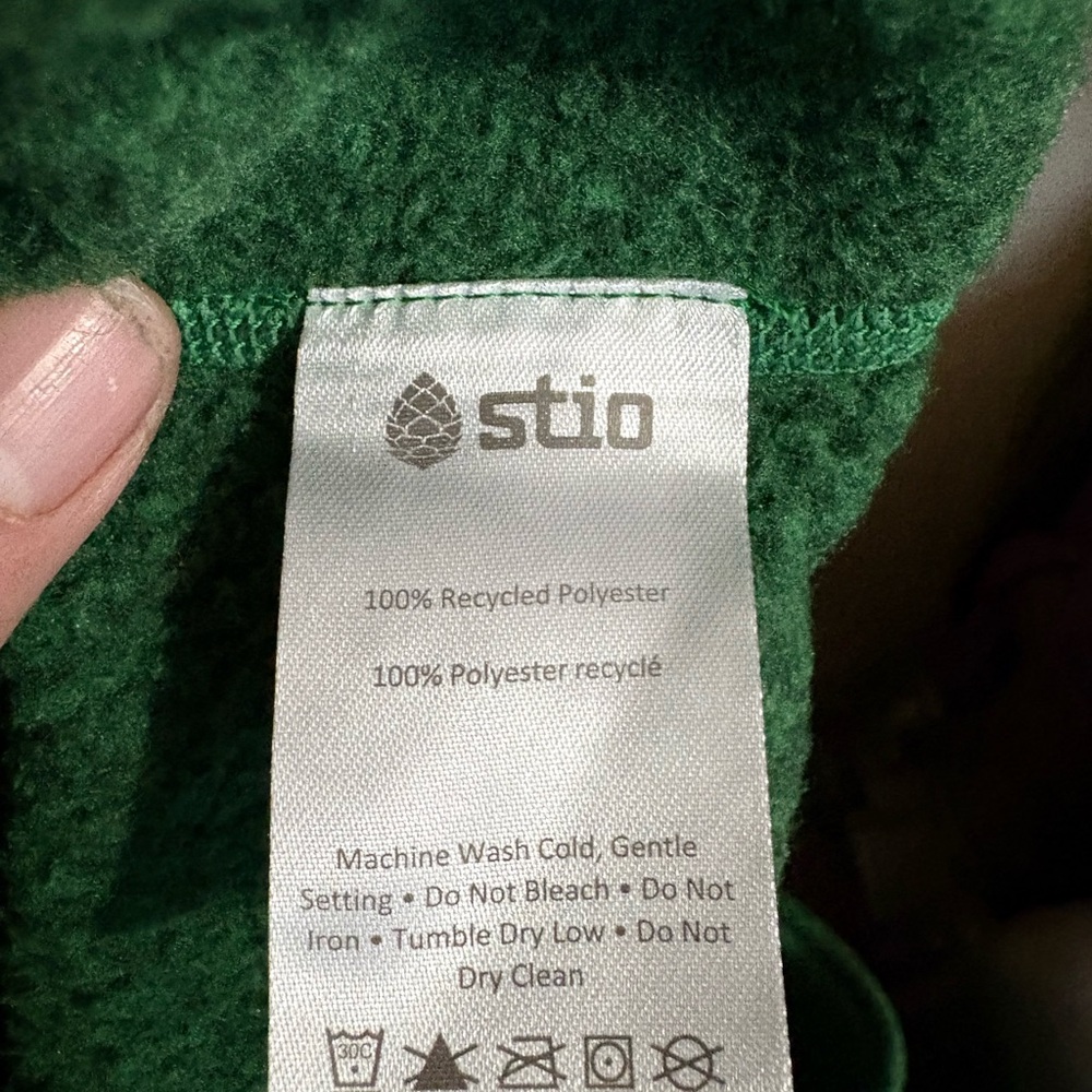 Stio Women's Green Fleece Jacket - Picture 7 of 9